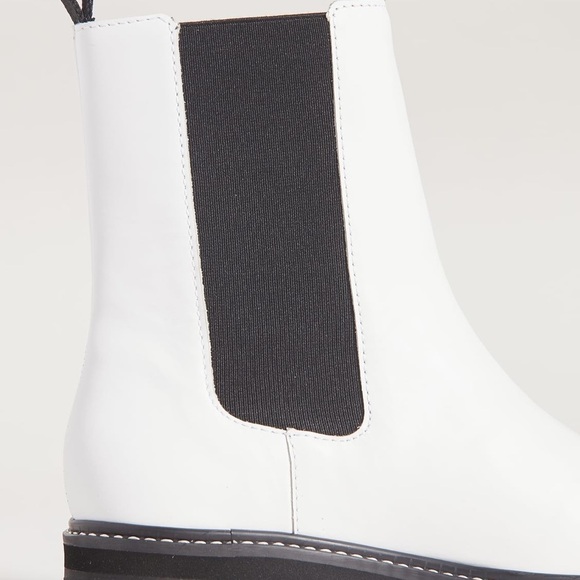 Brand New Aster lug sole Chelsea boots white size 10.5 - Picture 5 of 8